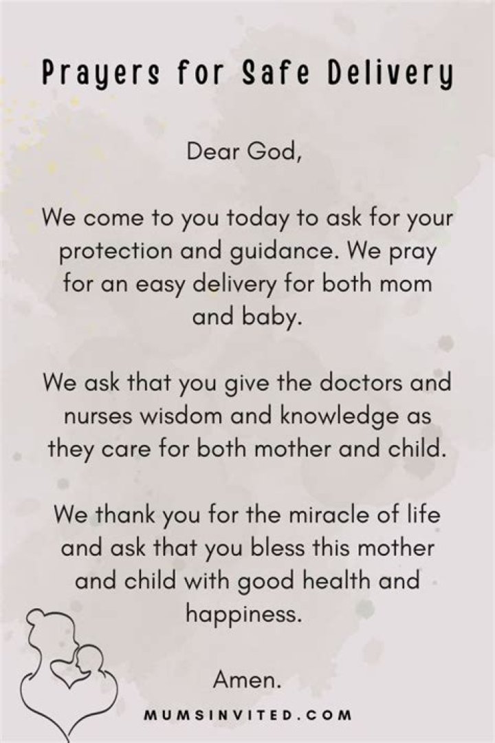 23 Praying for a Safe Delivery Quotes + Scriptures Darling Quote