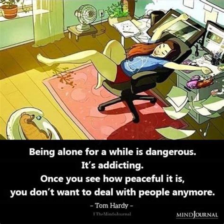 Being Alone for a While is Dangerous Tom hardy quotes, Inspirational