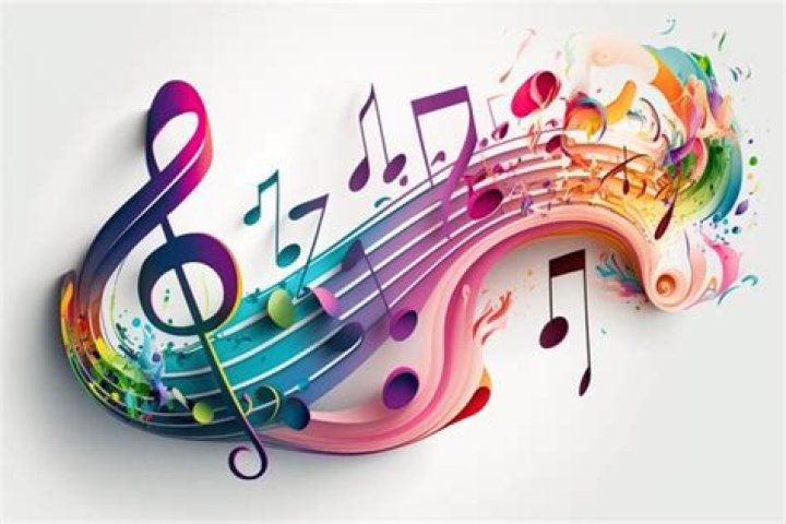 Colourful Music Notes, Music Notes Clipart, Color Music Notes, White