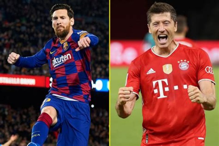 Robert Lewandowski vs Lionel Messi Bayern Munich and Barcelona