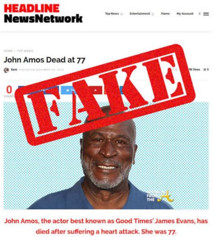 Rumor Control Actor John Amos is NOT Dead… Straight From The A [SFTA